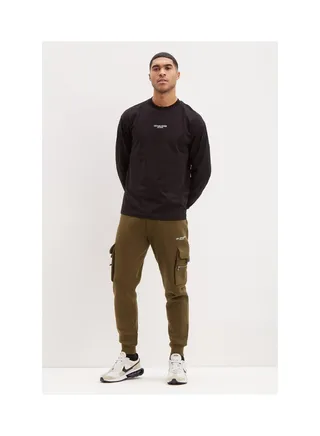 Regular Fit Zip Pocket Cargo Joggers 