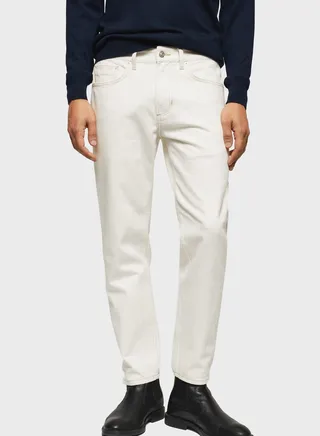Rise Wash Straight Fit Jeans 