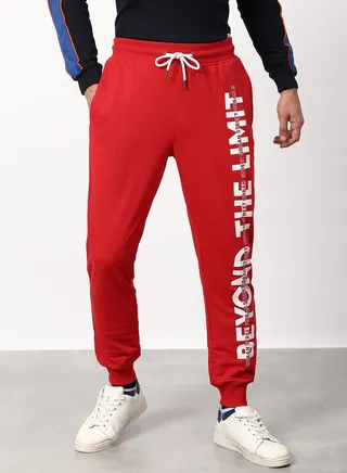 Regular Fit Joggers Red 
