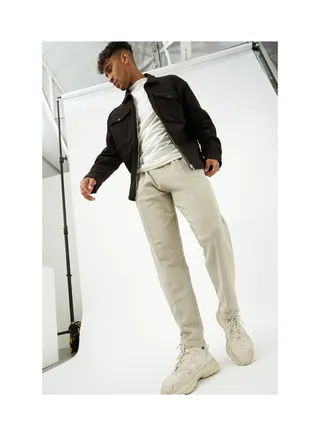 Tapered Fit Twill Joggers 
