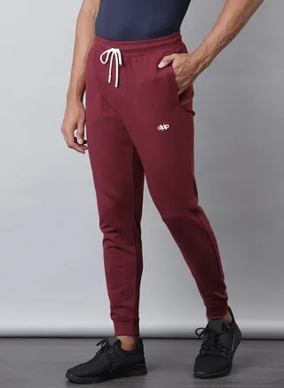 French Terry Joggers Maroon 