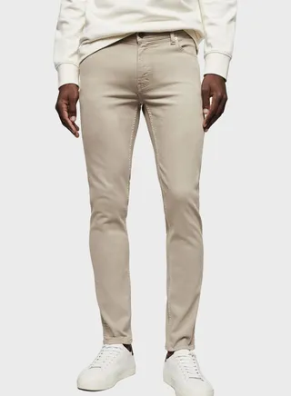 Light Wash Skinny Fit Jeans 