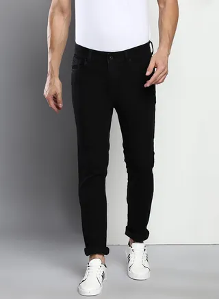 Mens Light Slim Fit Mid Rise Denim Jeans