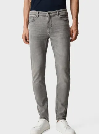 Light Wash Skinny Fit Jeans 