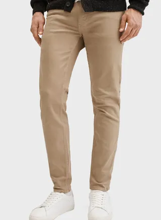 Light Wash Skinny Fit Jeans 