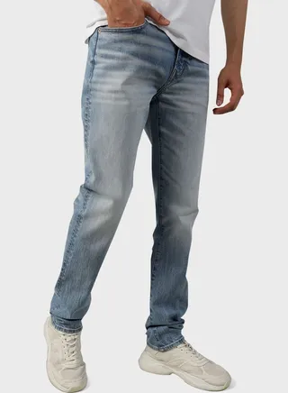 Light Wash Slim Fit Jeans