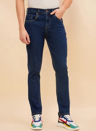 Men Straight Fit Stretchable Jeans