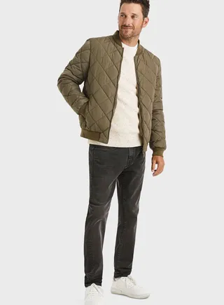 Mid Wash Slim Fit Jeans 
