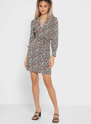 Ditsy Printed Dress 
