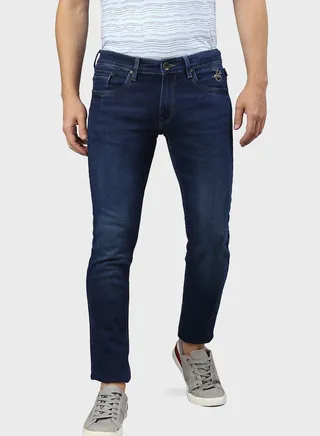 Mid Wash Slim Fit Jeans 