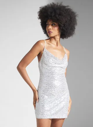 Strappy Sequin Detail Dress 
