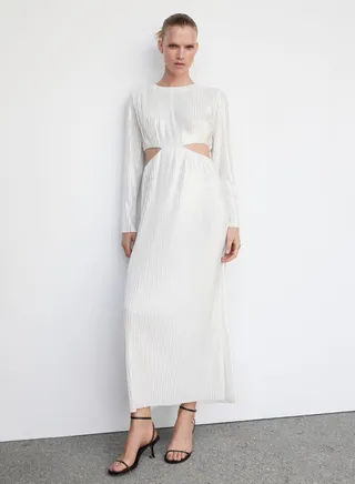 Ribbed Cut Out Dress 