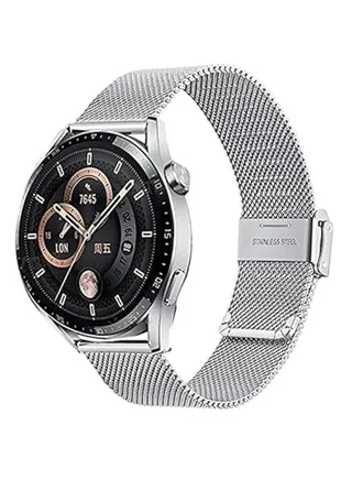 Milanese Replacment Band Compatible with Huawei Watch GT3 46mm Mesh Type Stainless Steel Band with Buckle 