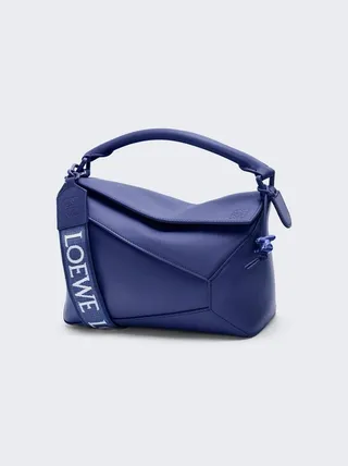 Puzzle Edge Monochrome Small Bag Deep Purple