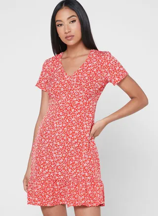 Disty Print Dress 