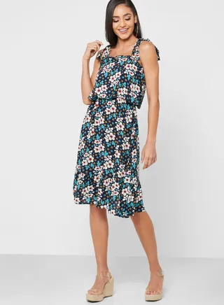 Ditsy Print Dress 