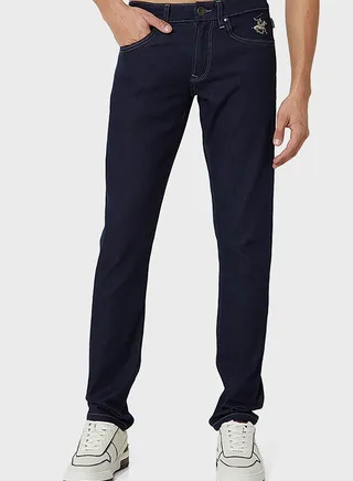 Dark Wash Slim Fit Jeans 