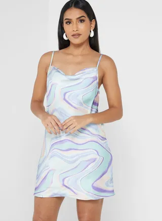 Amalfi Cowl Mini Dress 