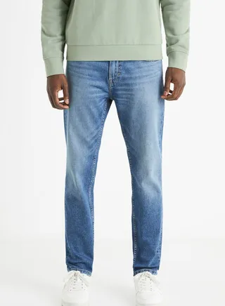 Mid Wash Slim Fit Jeans 