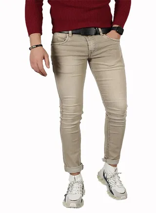Men Casual Tapered Slim Fit Jeans Casual 