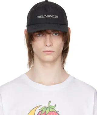 Saturdays NYC Black Abie Fundamental Dad Cap