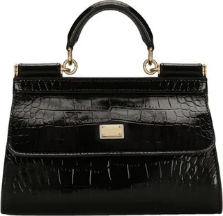 KIM DOLCE&GABBANA crocodile-embossed Sicily bag