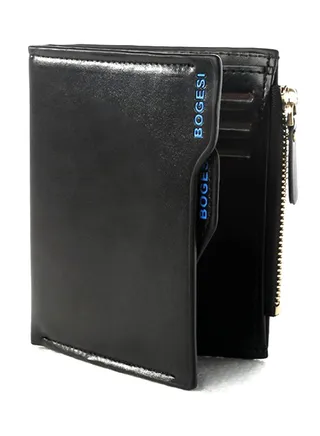 Multi-Slot Bi-Fold Wallet Black 