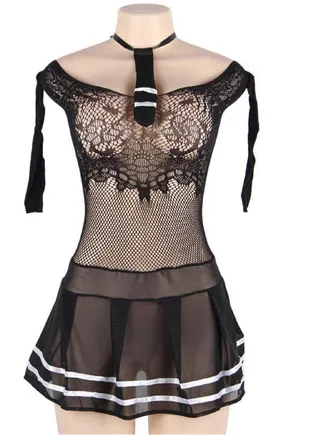 Cosplay Lingerie for Women Mini Sailor Outfit Costumes with Stockings 