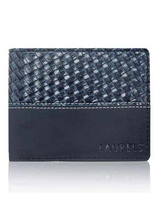 Sleek Bi-Fold Wallet Blue 