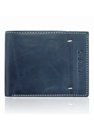 Horn Bi-Fold Wallet Blue 