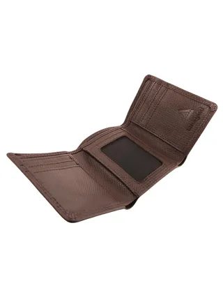 Tri-Fold Genuine Leather Wallet for Men, Premium Leather Material with Versatile Compartment, Ideal for Traveling & Daily Use, Perfect Gift for Any Occasion- Chocolate 