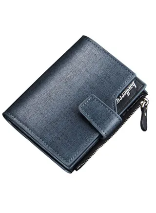 Large Capacity Trendy Vertical Wallet Blue/Black 