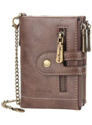 Anti Lost Men's Wallet Khaki 