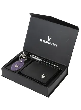 WildHorn Black Men's Wallet 