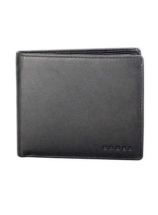 Bi-Fold Leather Wallet Black 