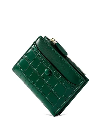 Small Around Women Wallet Light Card Holder Organizer 