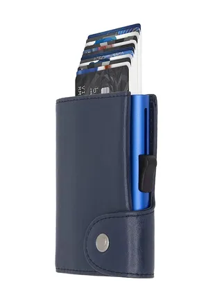Anti-Skimming Slim Minimalist Dutch Design Genuine Italian Leather  RFID Card Holder Wallet 