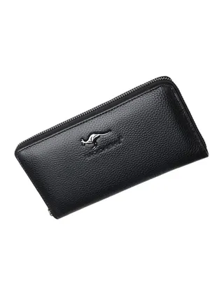Large Business Wallet With Card Slots Black 