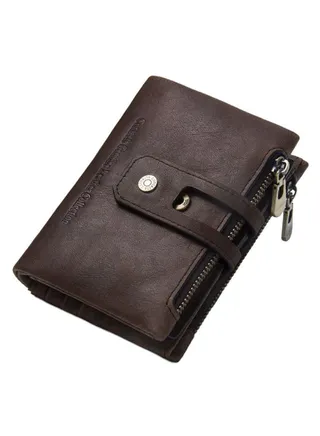 2-Fold Classic Large Capacity Casual Wallet Coffee 