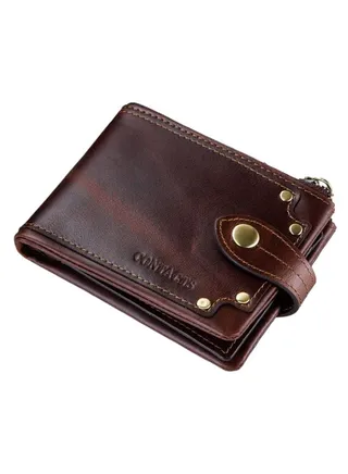 2-Fold Vintage Casual Wallet Coffee 