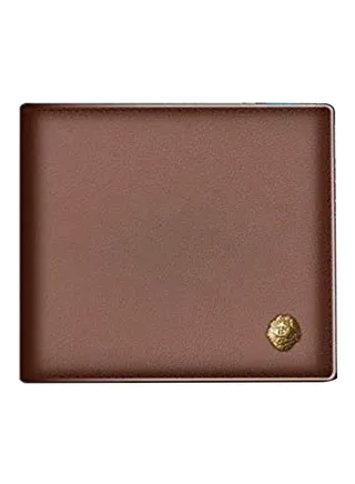 Leather Wallet Brown/Gold 