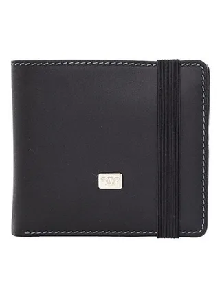 Zenith Leather Wallet with Band Black 