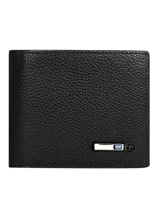 Smartlb Wallet Finder Smart Tracker Gps Genuine Leather Rechargeable Card Holder Black 