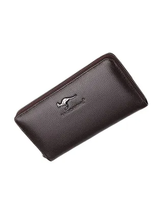 Large Credit Card Business Wallet Brown 
