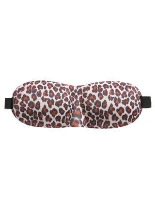 3D Upgraded Contoured Blindfold Sleeping Eye Mask Brown/White 