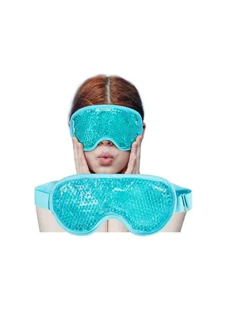Ultimate Eye Care and Deep Sleep Bundle: Hot and Cold Eye Gel Pack and Blackout Eye Mask.Flexible Cold Eye Mask for Acne, Swollen Face, Puffy Eyes, Relaxation, and Stress Relief 
