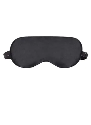 Super Soft Sleeping Eye Mask With Adjustable Strap Black 