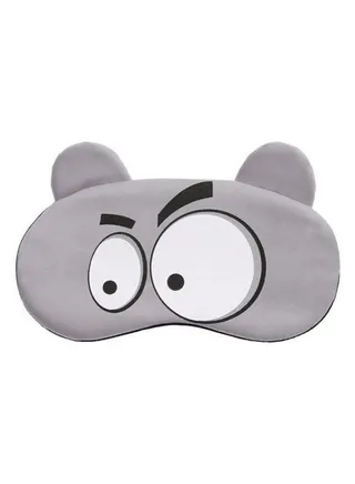 Funny Cartoon Sleeping Eye Mask Grey/Black/White 