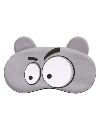 Funny Cartoon Sleeping Eye Mask Grey/Black/White 