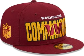 Men's New Era Burgundy Washington Commanders 2023 Nfl Draft 59FIFTY Fitted Hat